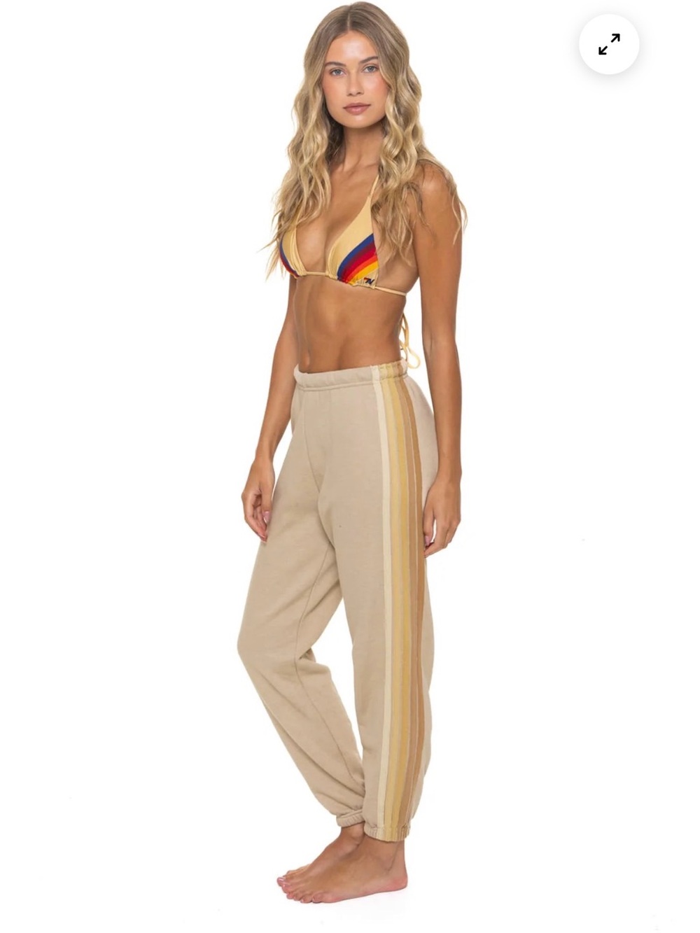 AVIATOR NATION 5 Stripe Sand/Tan